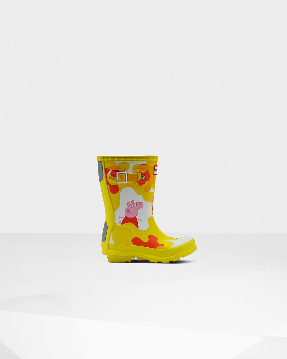 Hunter Original Little Peppa Pig Rain Boots - For Sale Cheap Kids Yellow - CIUNZQ268